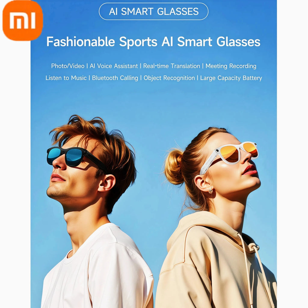 Smart Camera Glasses - 6K HD AI with Bluetooth & Voice