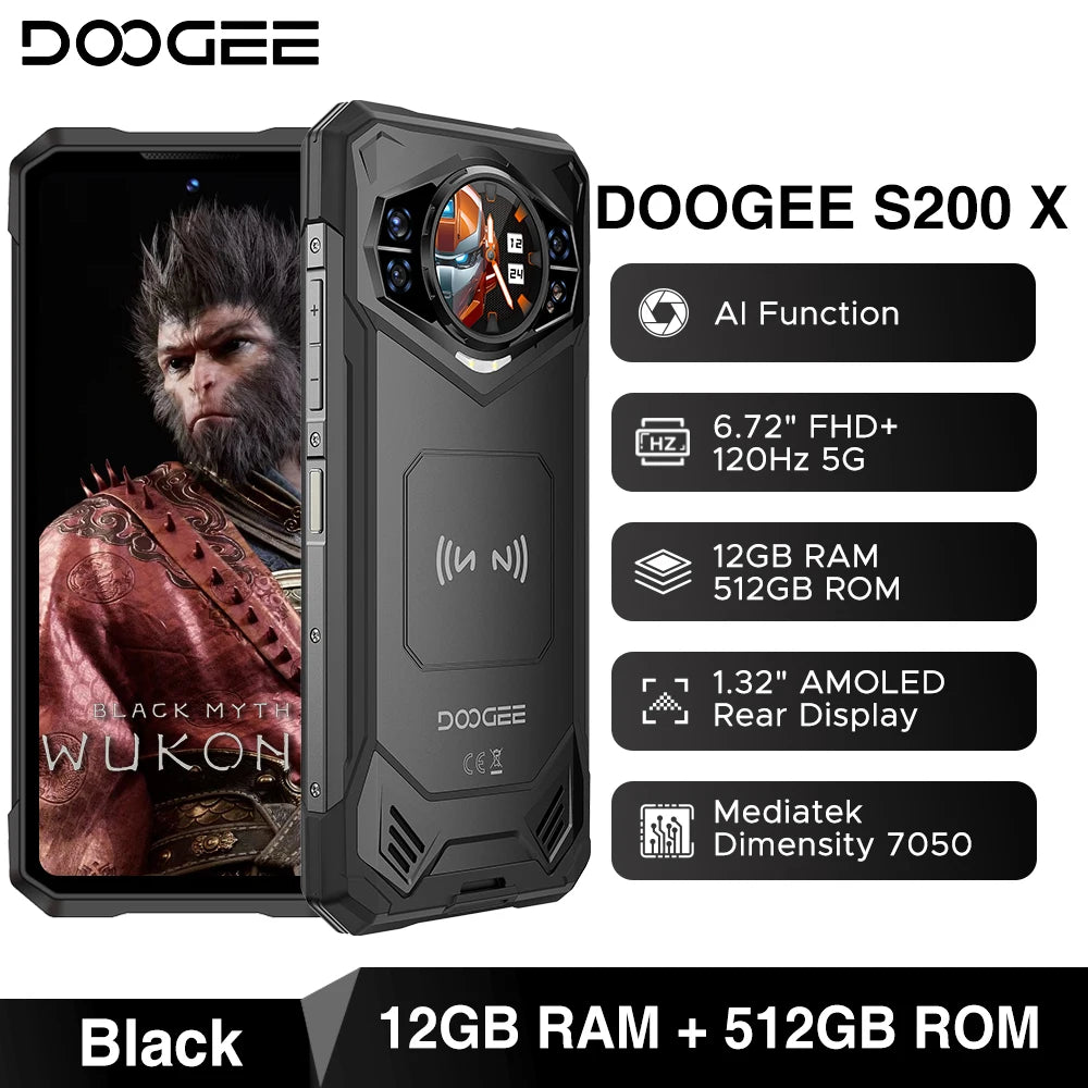 DOOGEE S200 X Rugged 5G - 100MP Camera & 10100mAh Battery