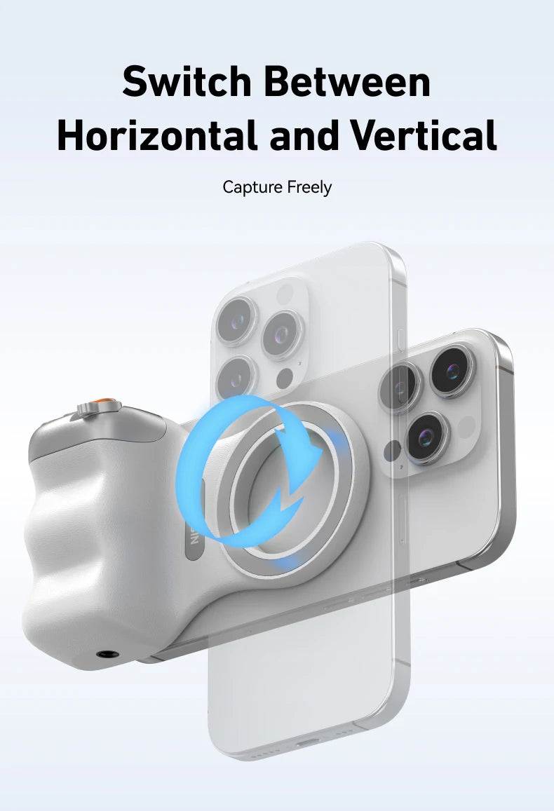Magnetic Phone Grip - Camera Handle with Remote Control