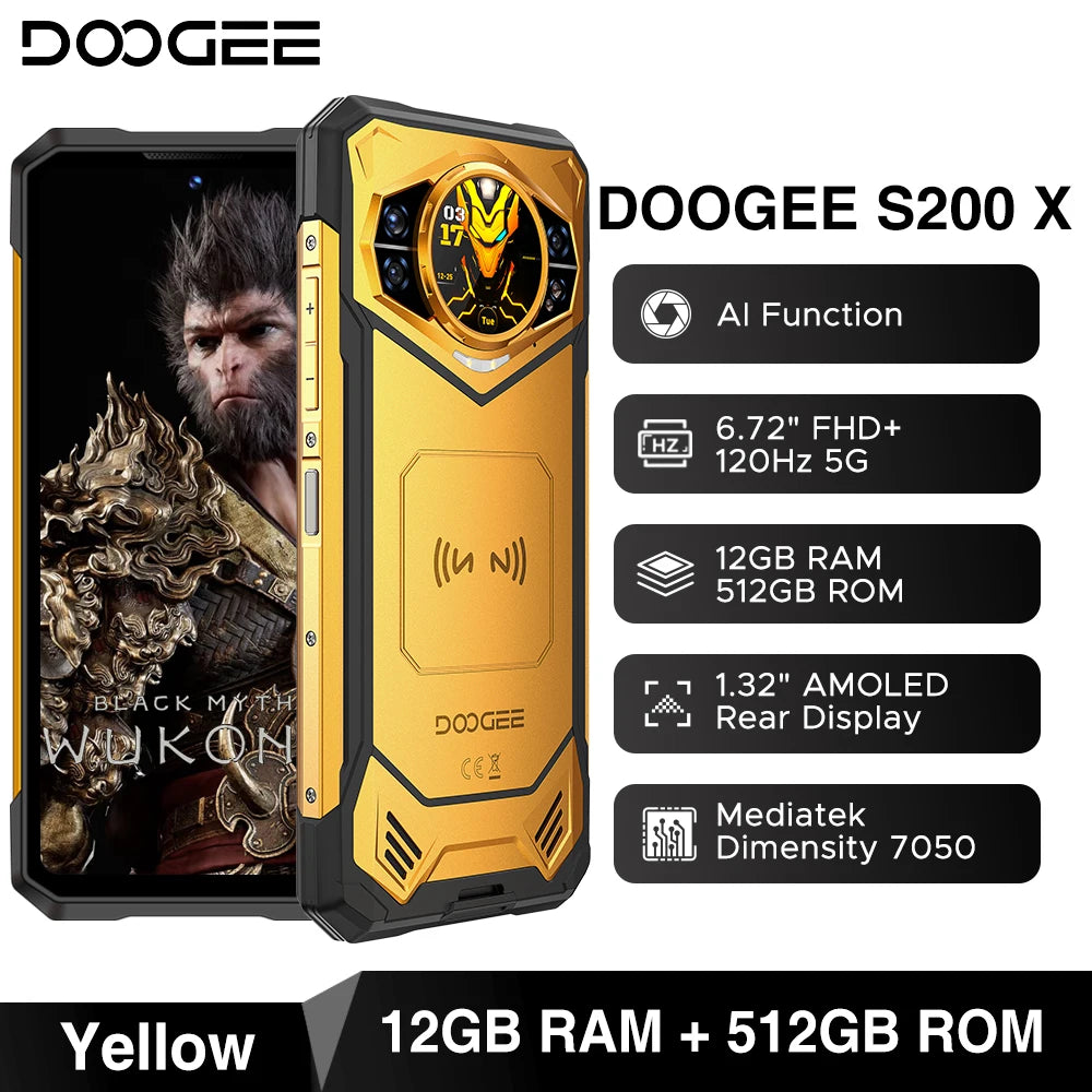 DOOGEE S200 X Rugged 5G - 100MP Camera & 10100mAh Battery