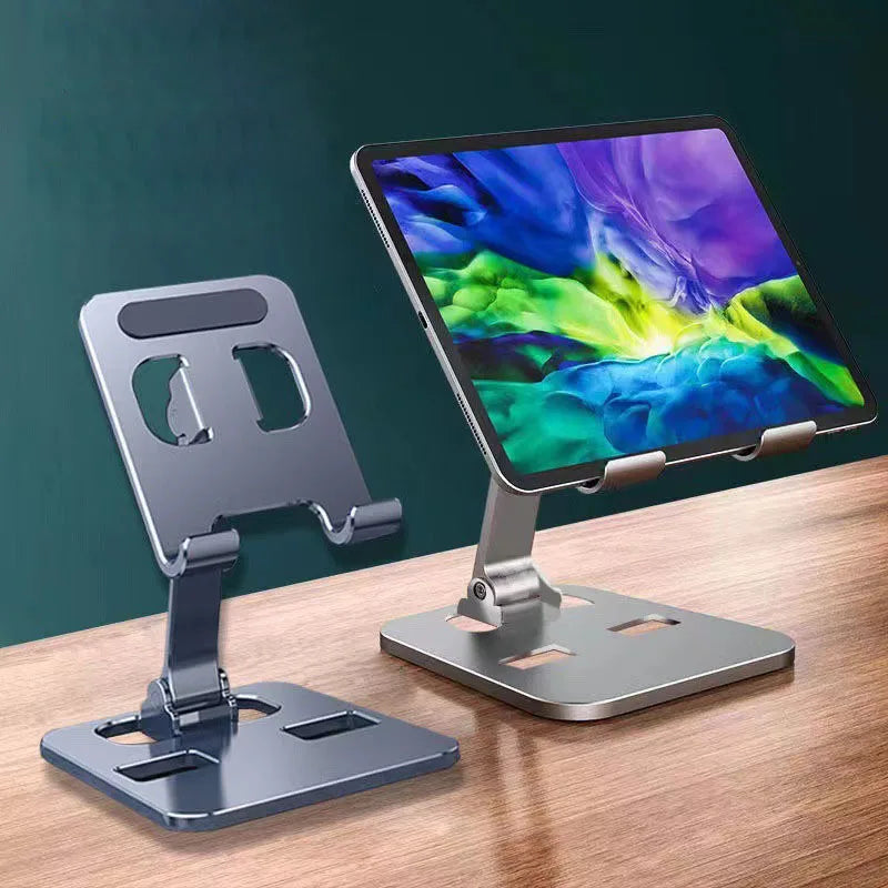 Adjustable Phone & Tablet Stand - Aluminum Desk Holder