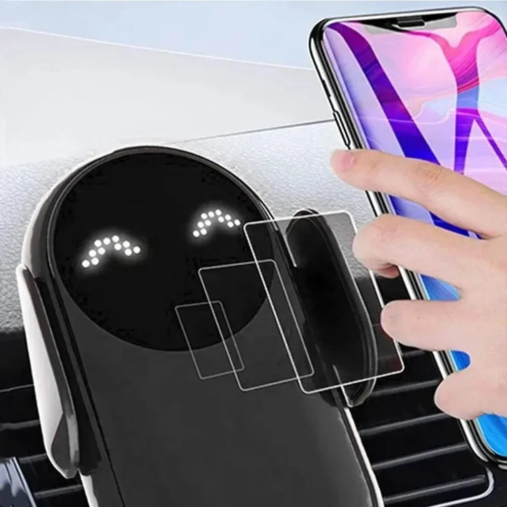 Car Wireless Charger - Auto-Clamp Phone Holder Mount