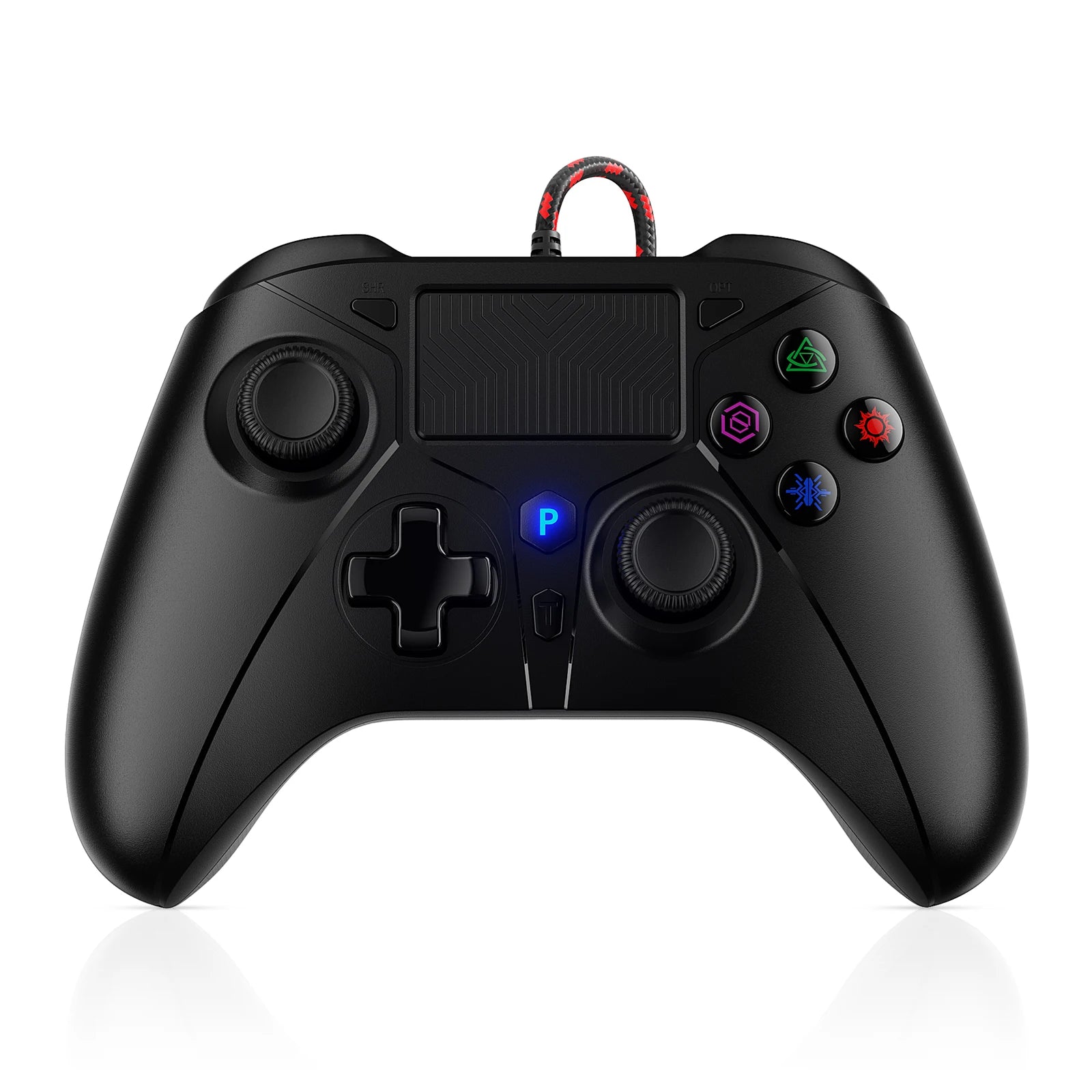 PS5 Wired Controller - Hall Trigger Gamepad for PS4 & PC