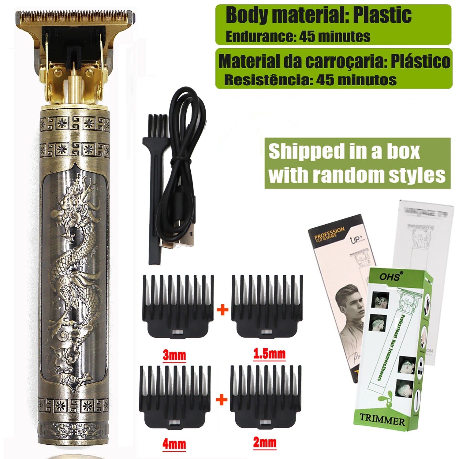 Hair Clipper - Professional Cordless Trimmer for Men