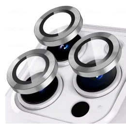 iPhone Camera Lens Protector - Metal Ring Glass Cover