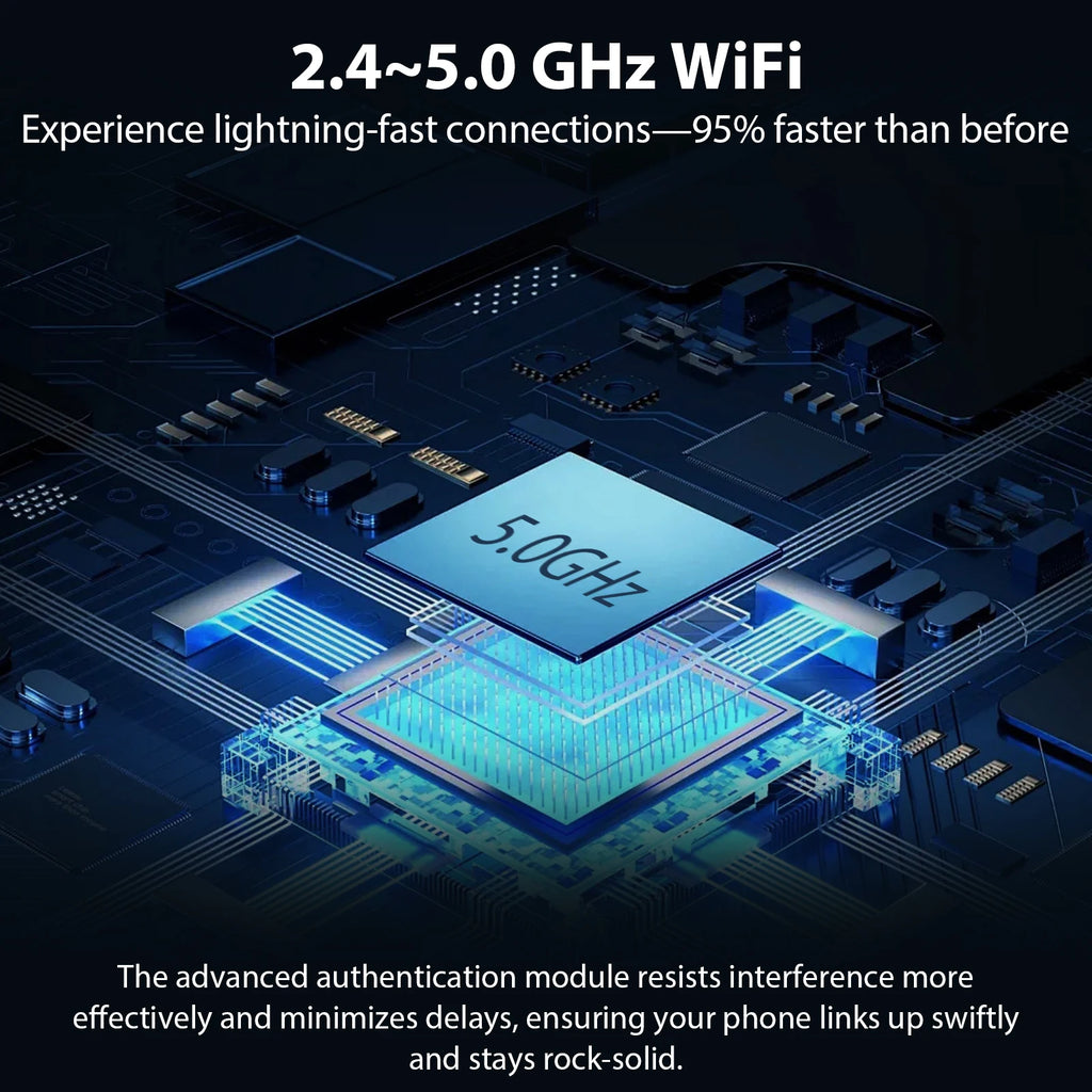 Wireless CarPlay Adapter - 2-in-1 Android Auto Dongle