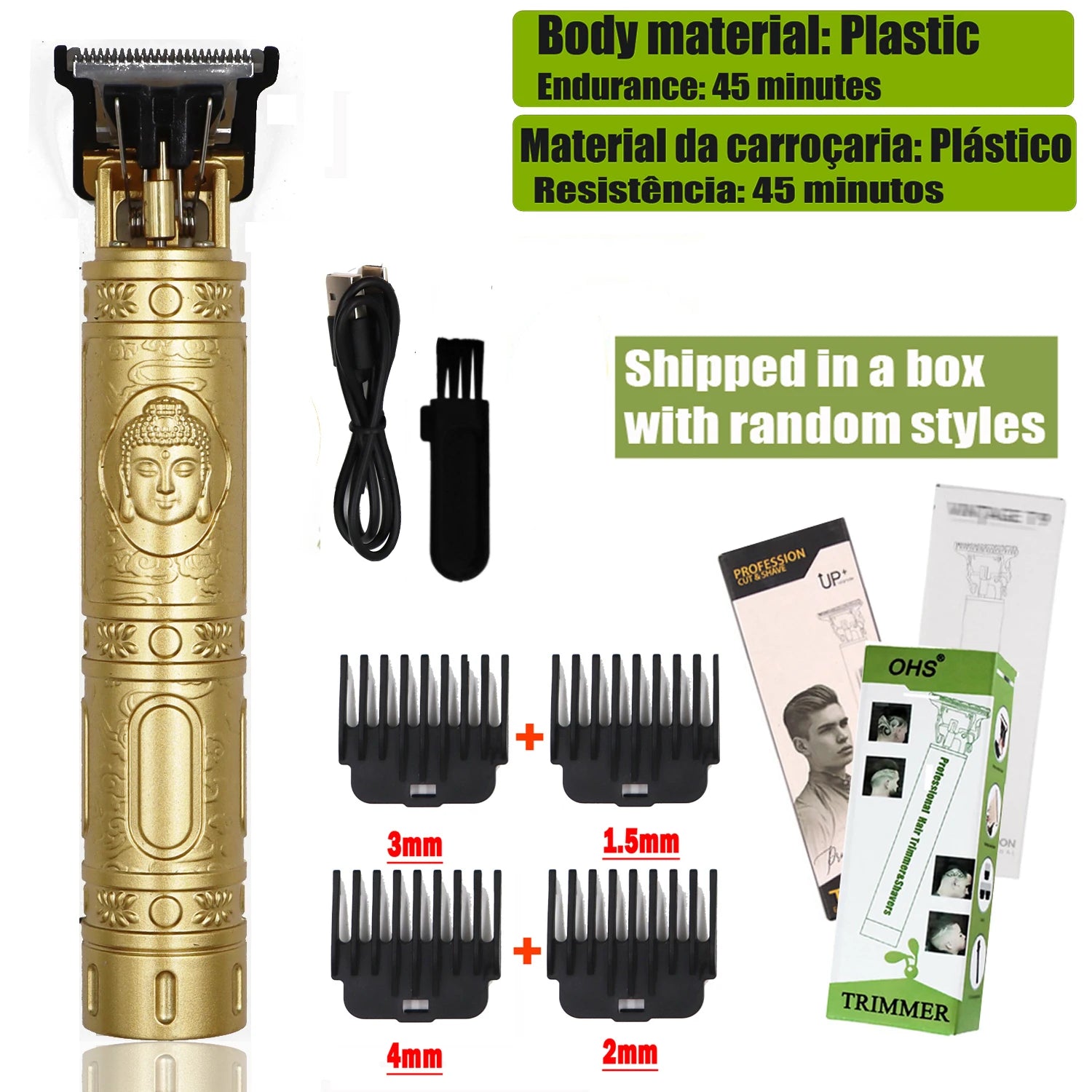 Hair Clipper - Professional Cordless Trimmer for Men