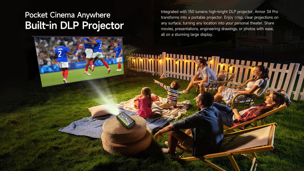 Rugged Phone 5G - 25500mAh Battery & Built-in Projector