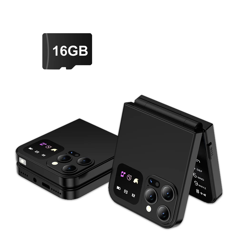 Flip Phone Dual SIM - Compact Basic Mobile with T9 Keypad