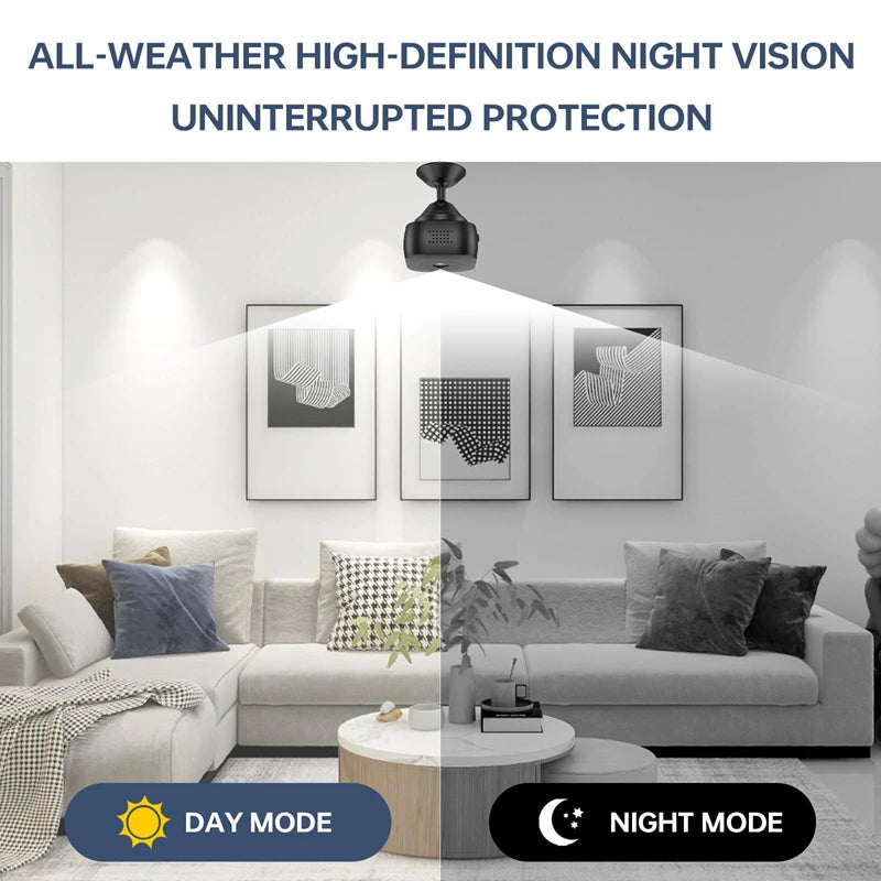 4K Security Camera - WiFi Smart Home Camera with Night Vision