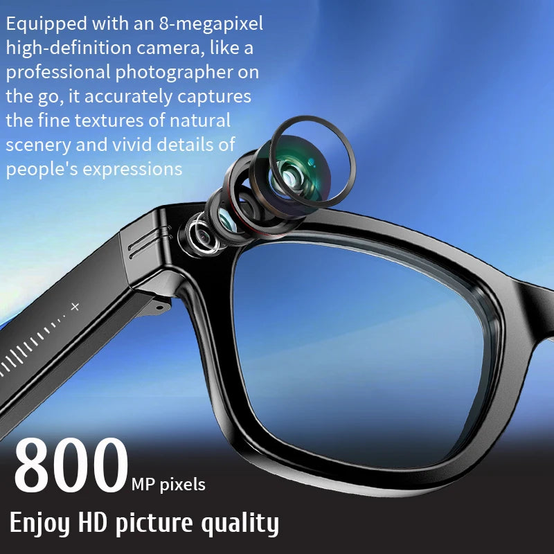 AI Smart Glasses 4K - Wearable Camera Sunglasses