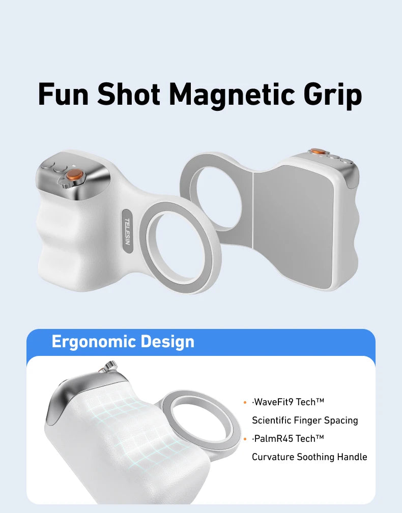Magnetic Phone Grip - Camera Handle with Remote Control