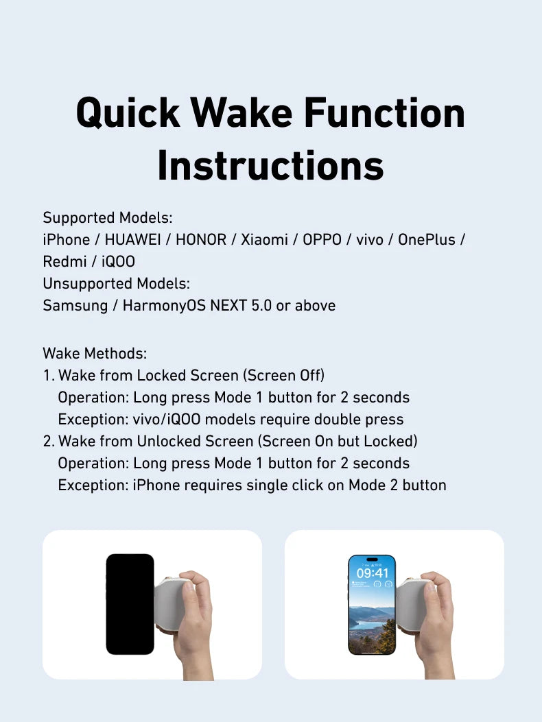 Magnetic Phone Grip - Camera Handle with Remote Control