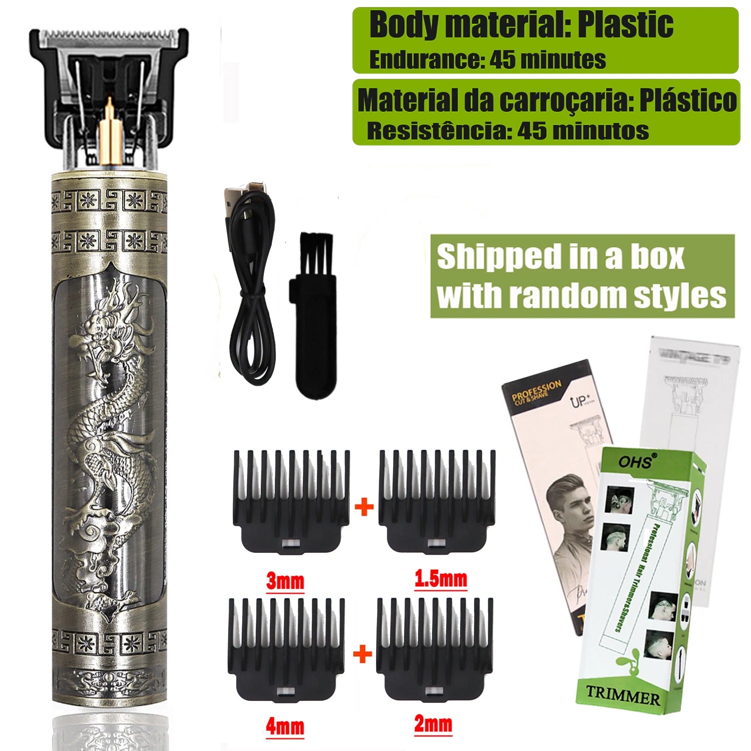 Hair Clipper - Professional Cordless Trimmer for Men
