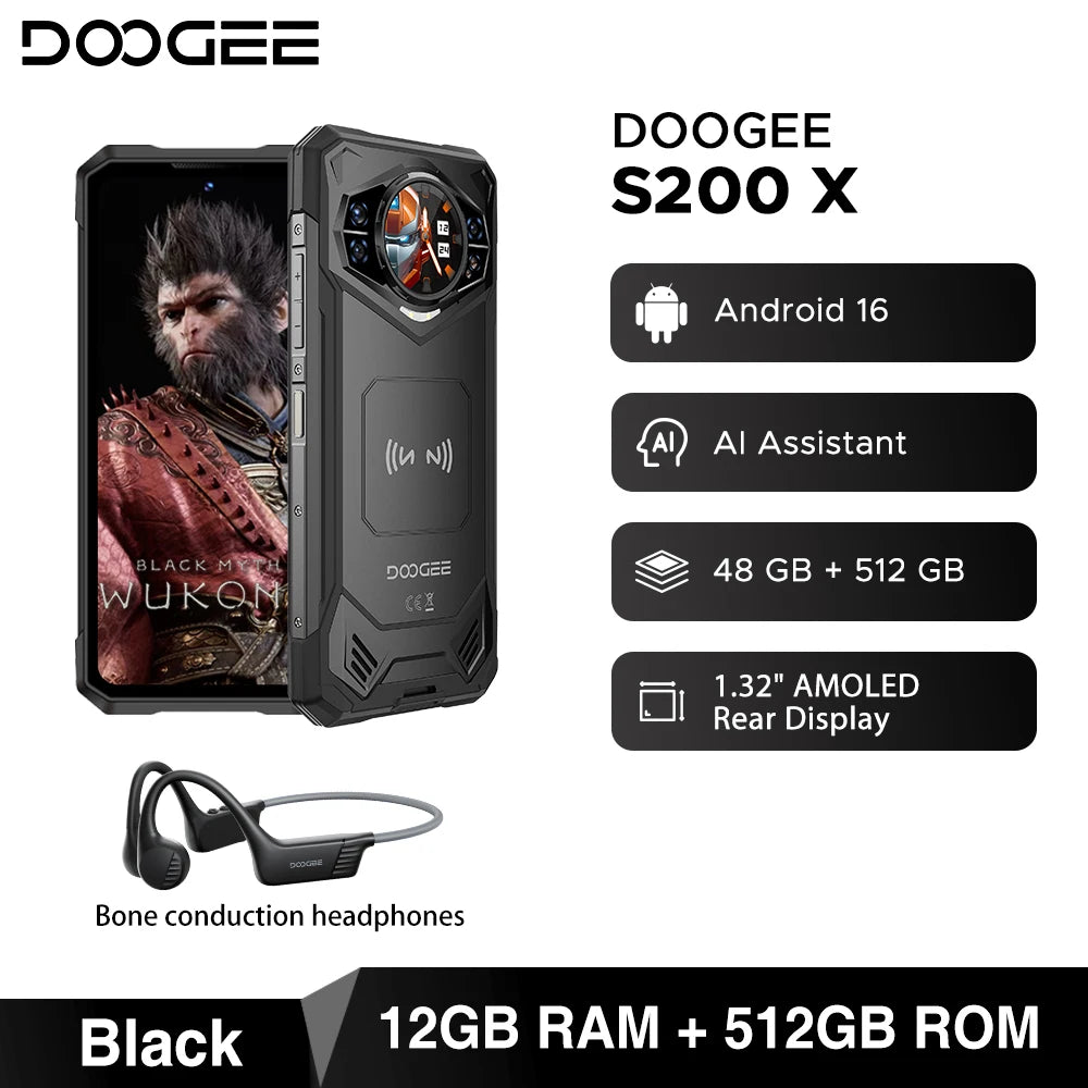DOOGEE S200 X Rugged 5G - 100MP Camera & 10100mAh Battery