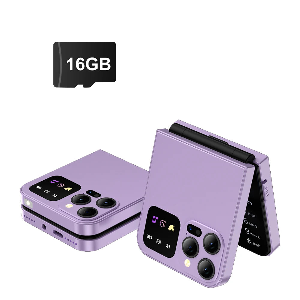 Flip Phone Dual SIM - Compact Basic Mobile with T9 Keypad