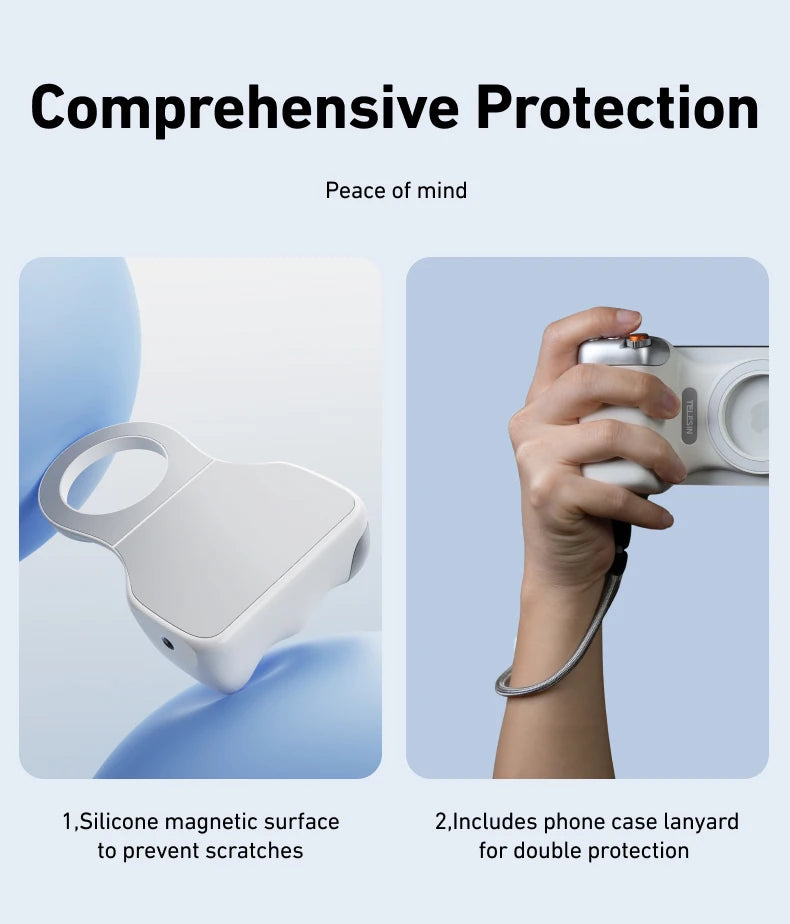 Magnetic Phone Grip - Camera Handle with Remote Control