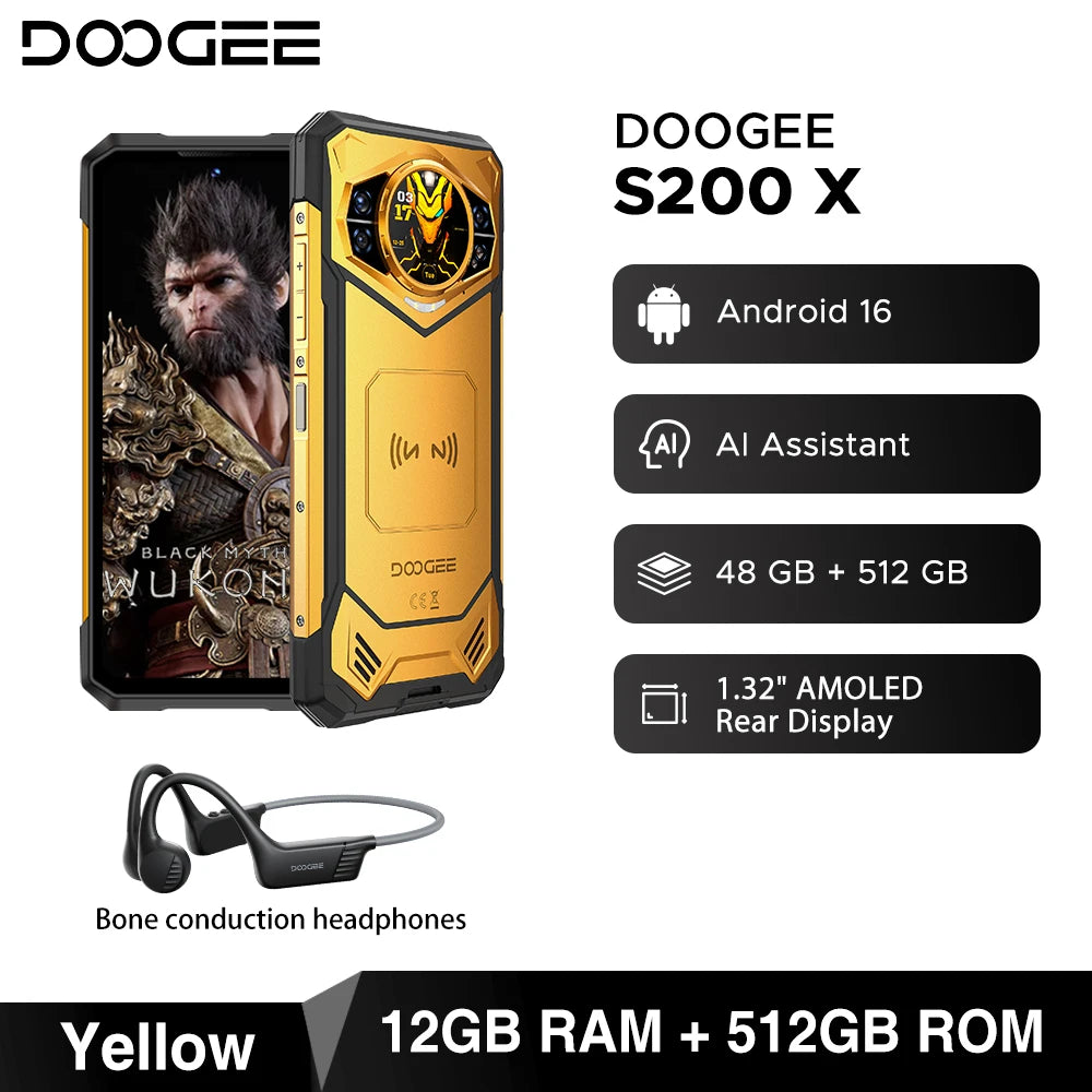 DOOGEE S200 X Rugged 5G - 100MP Camera & 10100mAh Battery