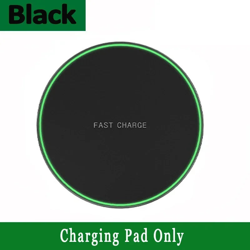 Fast Wireless Charger Pad - iPhone & Samsung Compatible