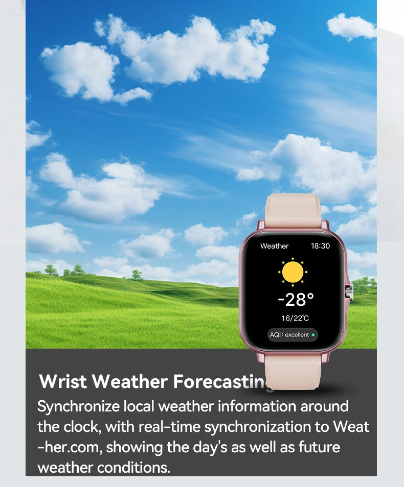Smart Watch - Bluetooth Call & Heart Rate Monitor