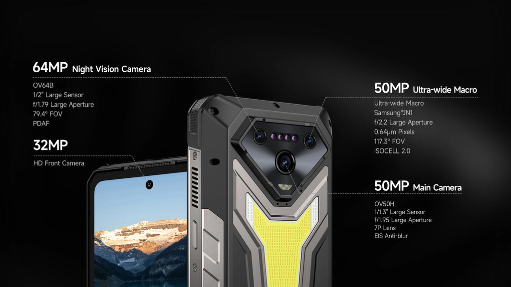 Rugged Phone 5G - 25500mAh Battery & Built-in Projector
