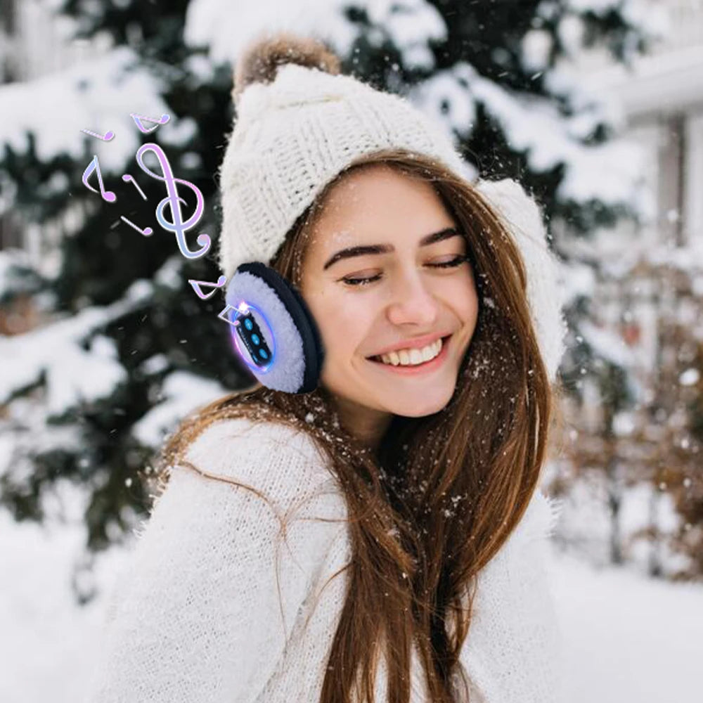 Bluetooth Earmuffs - Wireless Winter Headphones Ear Warmers