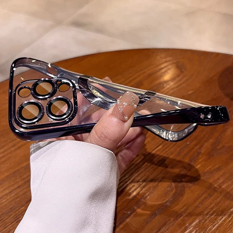 MagSafe iPhone Case - Clear Magnetic Shockproof Cover