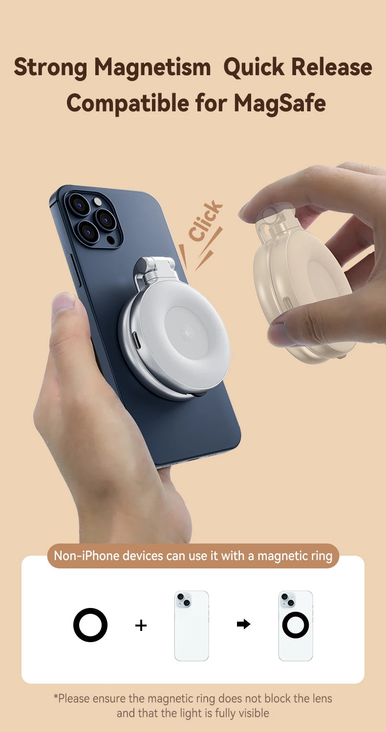 Magnetic Phone Grip - Camera Handle with Remote Control