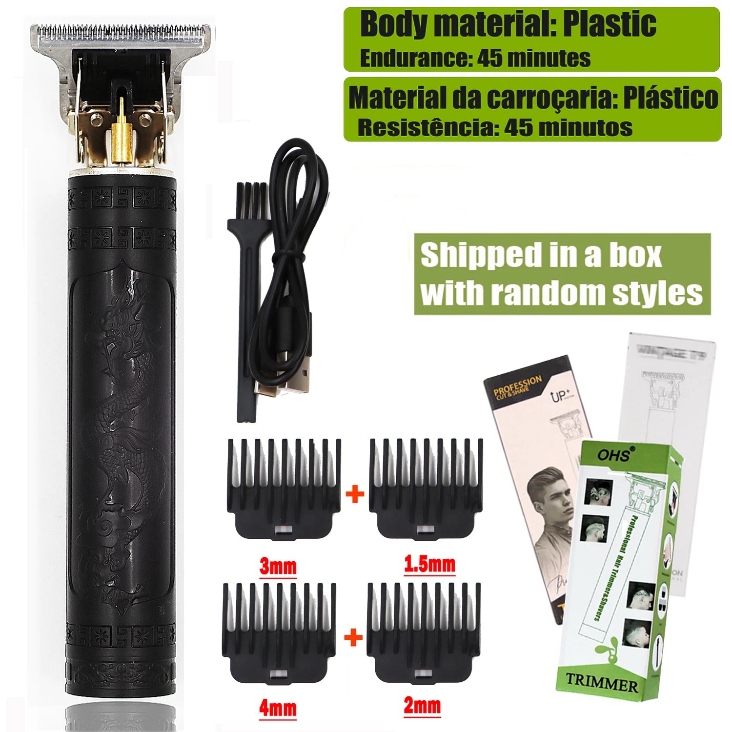 Hair Clipper - Professional Cordless Trimmer for Men