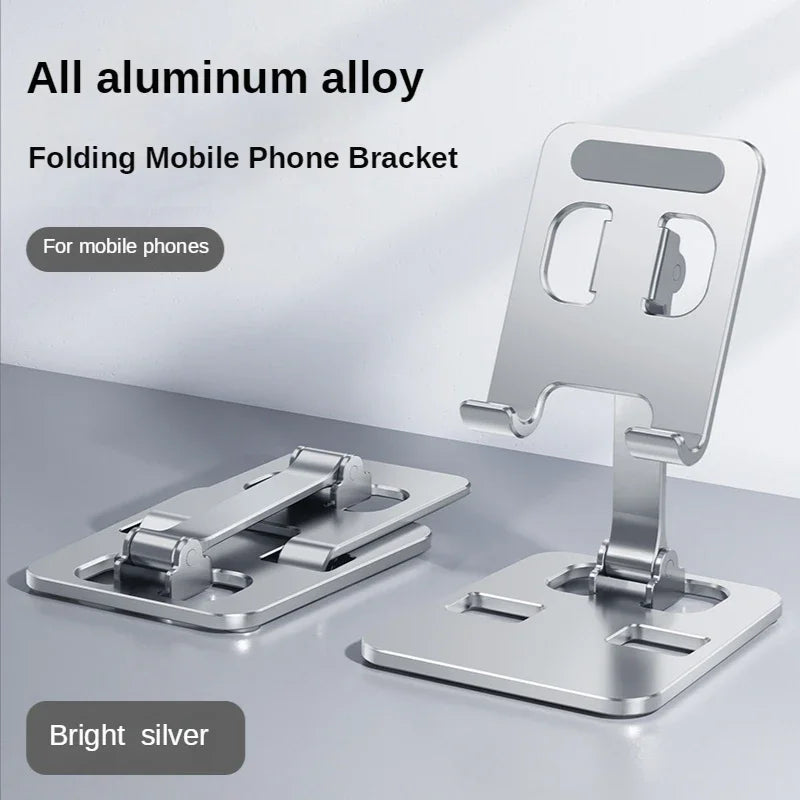 Adjustable Phone & Tablet Stand - Aluminum Desk Holder