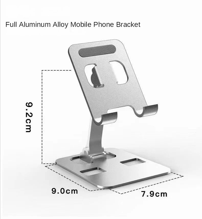 Adjustable Phone & Tablet Stand - Aluminum Desk Holder