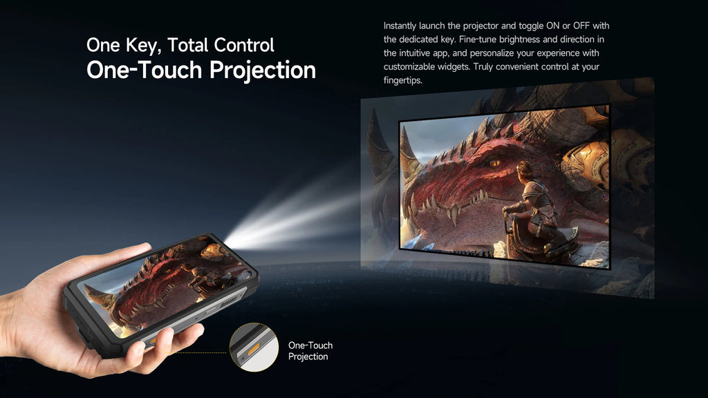 Rugged Phone 5G - 25500mAh Battery & Built-in Projector