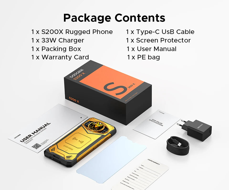 DOOGEE S200 X Rugged 5G - 100MP Camera & 10100mAh Battery