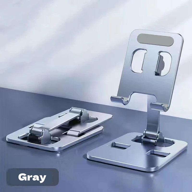 Adjustable Phone & Tablet Stand - Aluminum Desk Holder