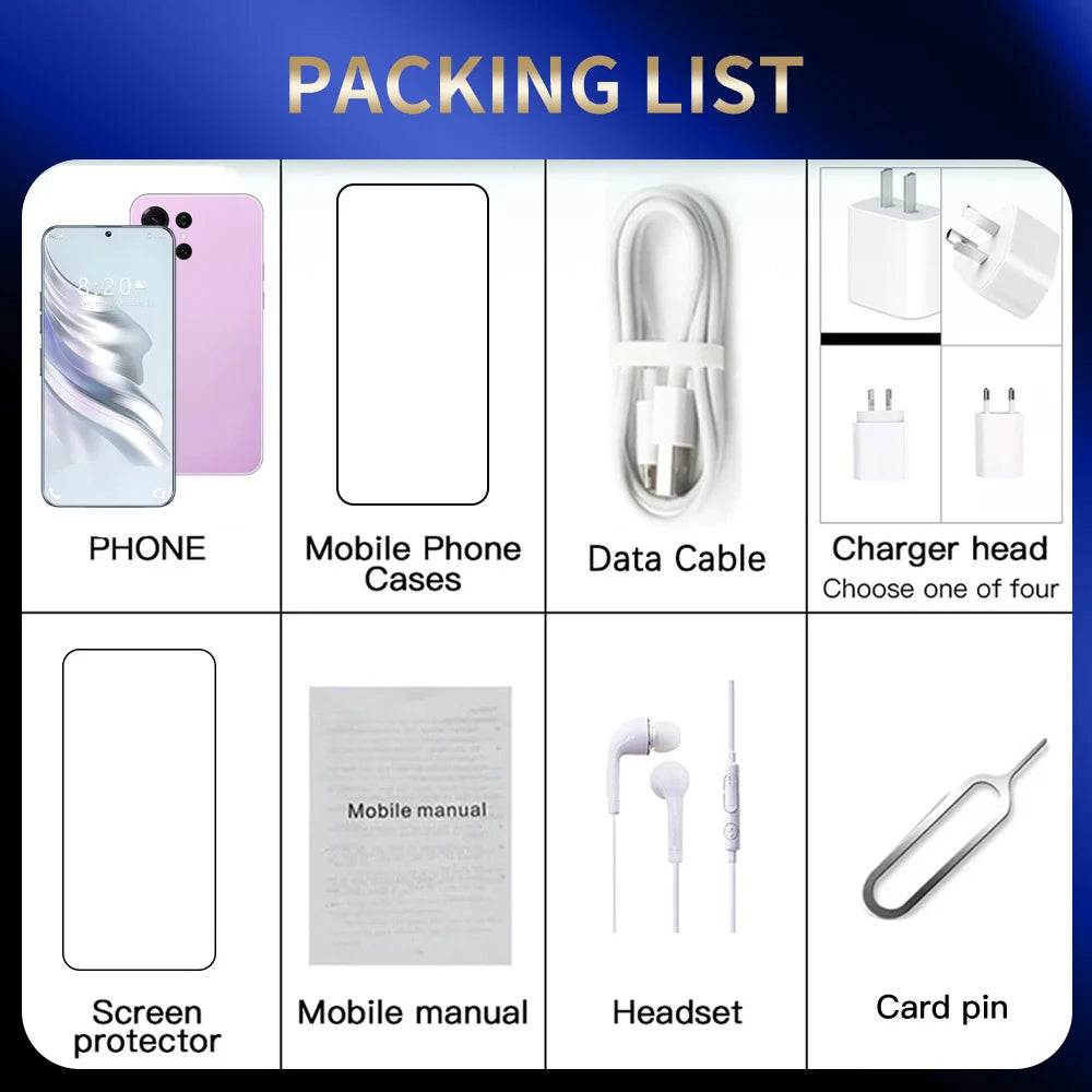 2026 Original Smartphone 5G for S26 Ultra 7.3HD Cell Phone Android 14 72MP+108MP 22G+2TB 7800mAh Unlocked Mobile Phones Dual Sim