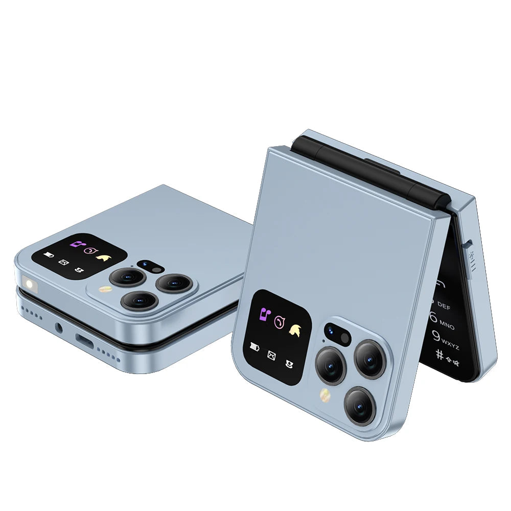 Flip Phone Dual SIM - Compact Basic Mobile with T9 Keypad