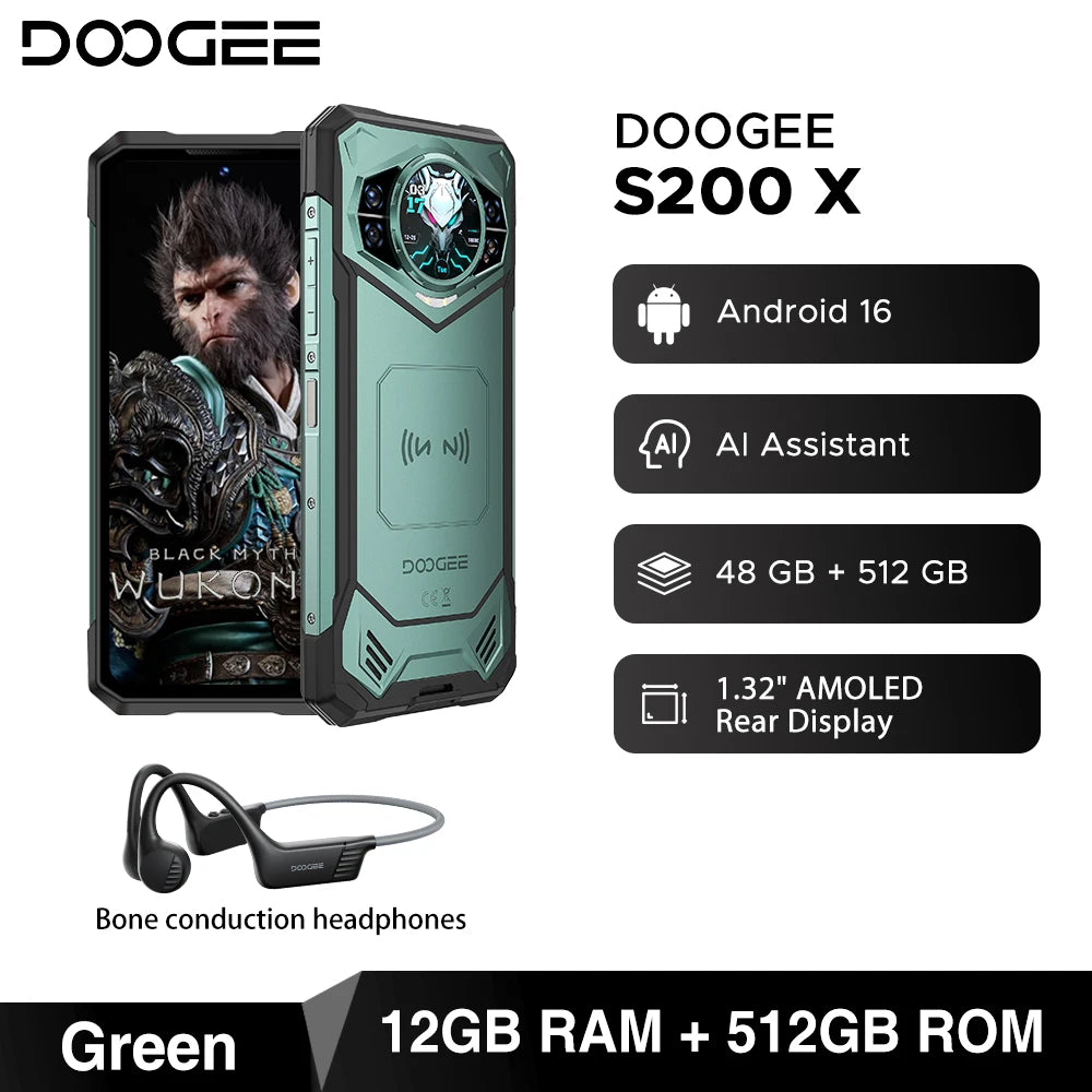 DOOGEE S200 X Rugged 5G - 100MP Camera & 10100mAh Battery