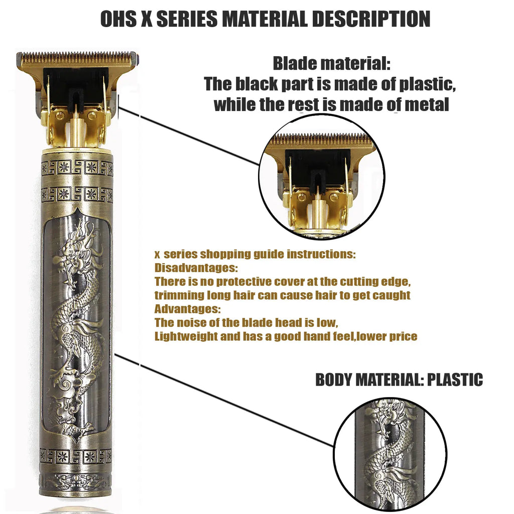 Hair Clipper - Professional Cordless Trimmer for Men