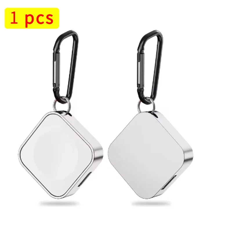 Portable Apple Watch Charger - 2-in-1 Wireless Keychain