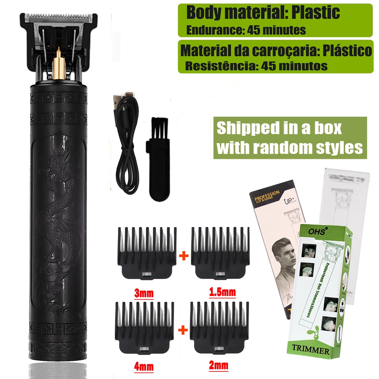 Hair Clipper - Professional Cordless Trimmer for Men