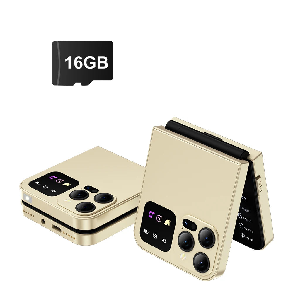 Flip Phone Dual SIM - Compact Basic Mobile with T9 Keypad