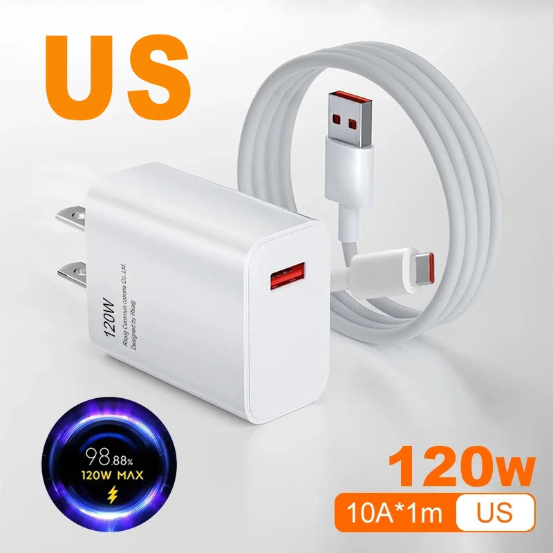120W Fast Charger - Xiaomi GaN Turbo Charging Adapter