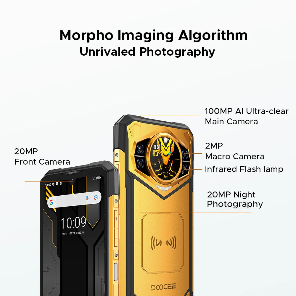 DOOGEE S200 X Rugged 5G - 100MP Camera & 10100mAh Battery