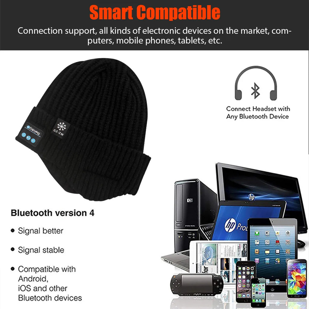 Bluetooth Beanie Hat - Wireless Headphones Winter Cap