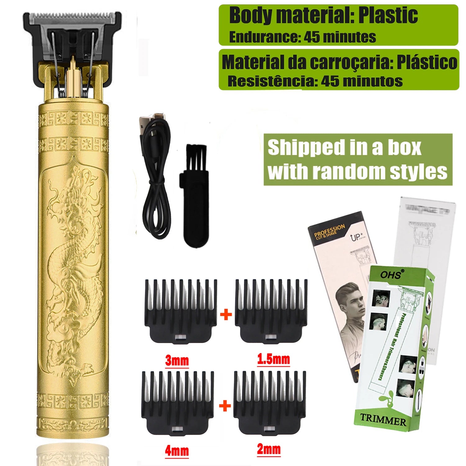 Hair Clipper - Professional Cordless Trimmer for Men