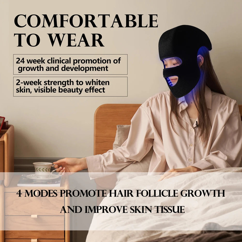 Red Light Therapy Hat & Face Mask - Hair Growth Device