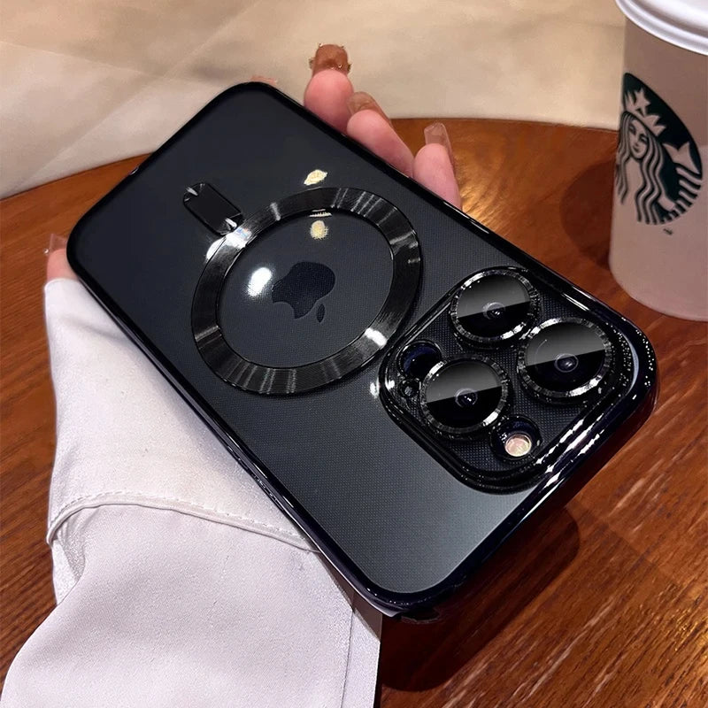 MagSafe iPhone Case - Clear Magnetic Shockproof Cover