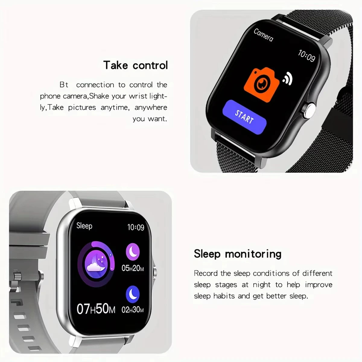 Smart Watch - Bluetooth Call & Heart Rate Monitor
