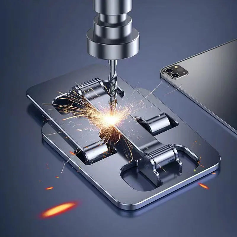 Adjustable Phone & Tablet Stand - Aluminum Desk Holder