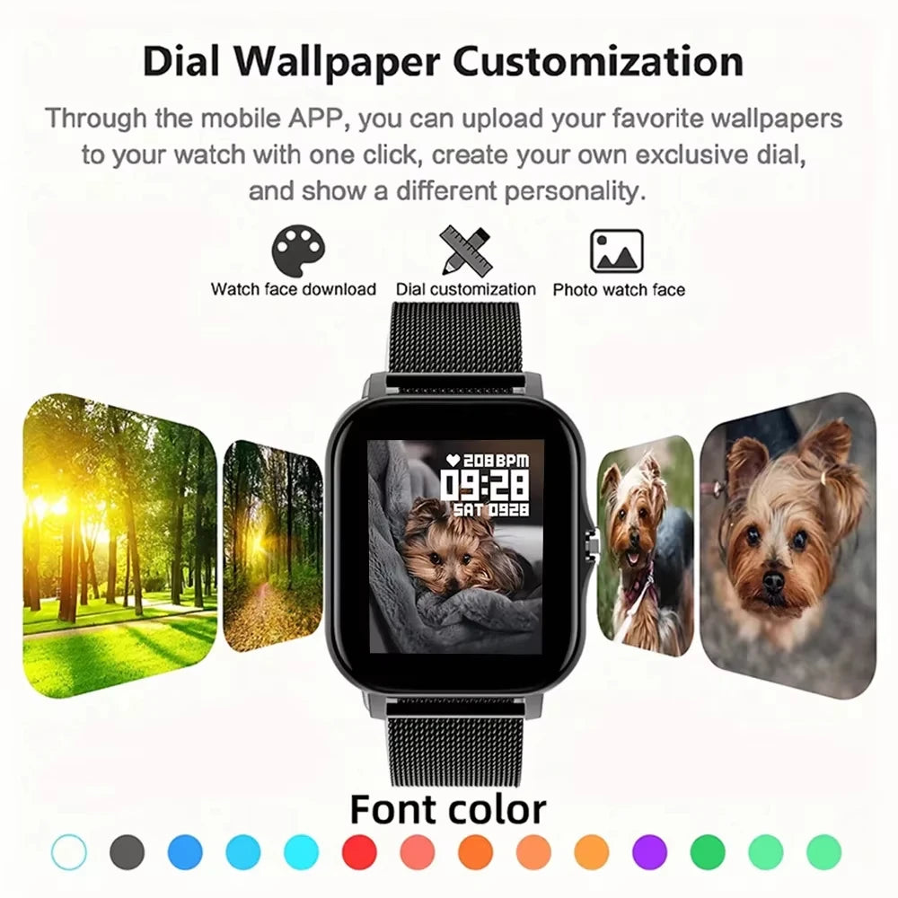 Smart Watch - Bluetooth Call & Heart Rate Monitor
